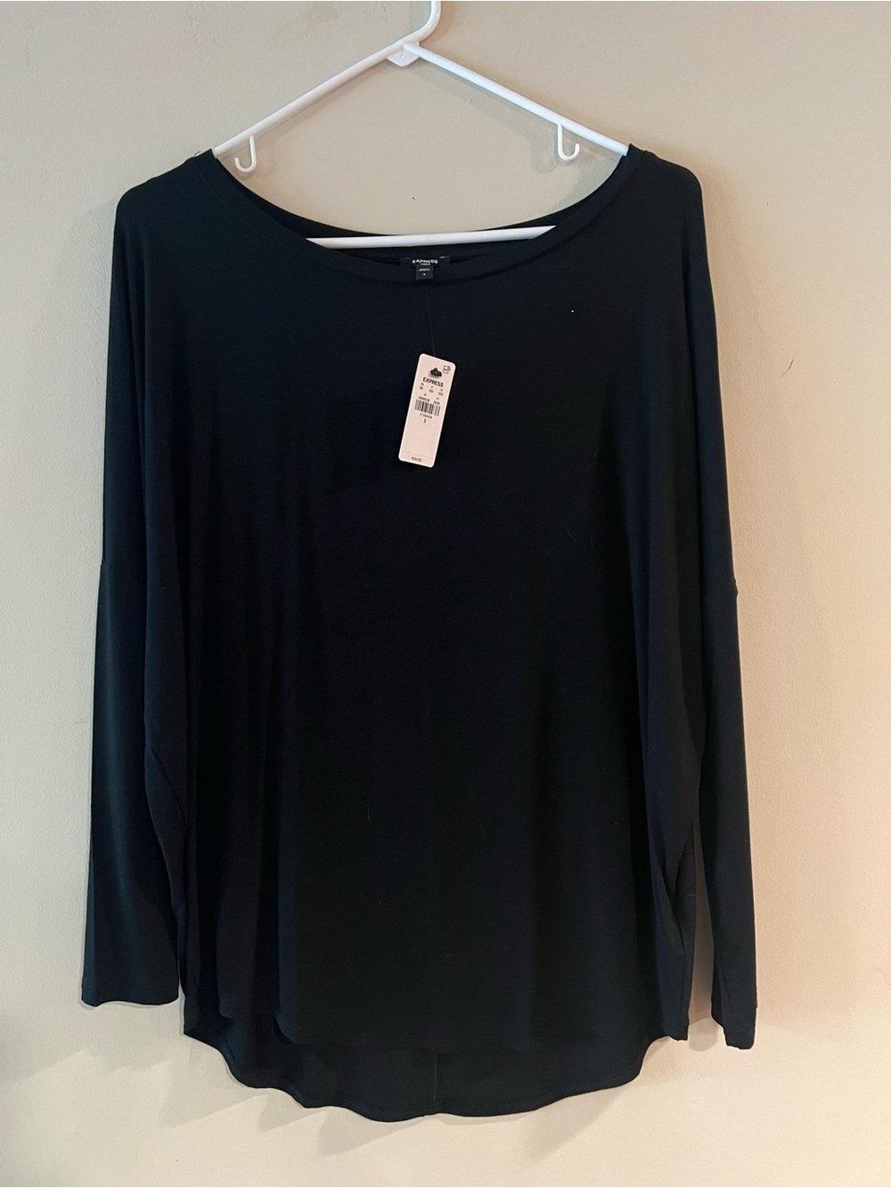 Express Black Long Sleeve Women's Top